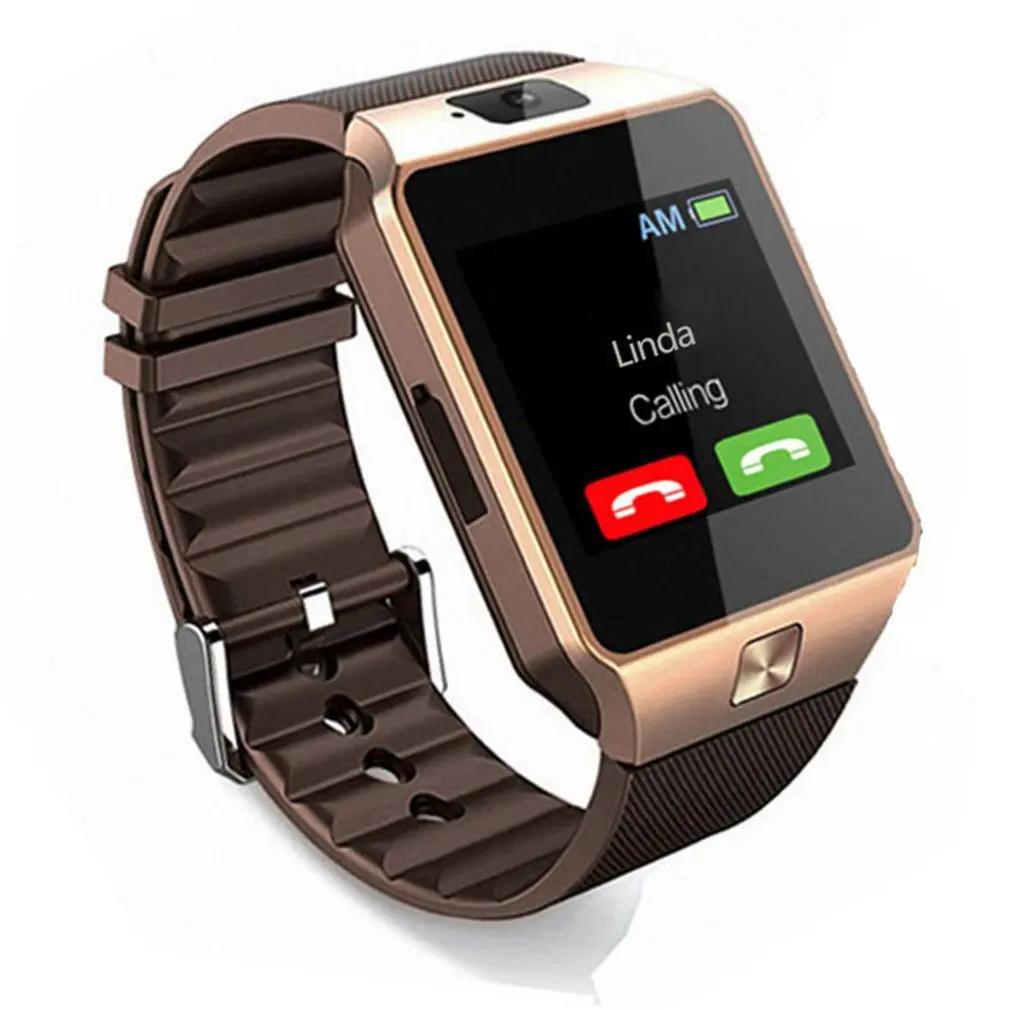 Умные часы с сенсорным экраном DZ09 камерой наручные SIM карты Smartwatch для IOS Android