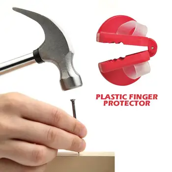 

Plastic Safety Nailer Finger Hand Protector Stretchable Rubber Band for DIY Nail Holder Woodworking Tool