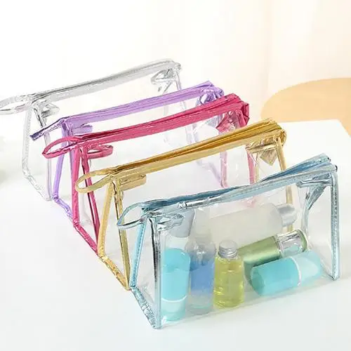 여성 화장품 가방, PVC 투명 화장실 가방, 여행, 소녀 메이크업 가방 홀더, 화장품 세면 용품 키트, 정리 케이스 