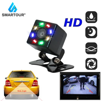 

Smartour Car Rear View Camera colorful LED Night Vision Reversing Auto Parking Monitor wide angle HD Video Back Up Camera