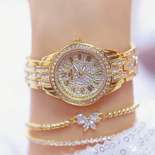 

BS Luxury Women Watches Elegant Dress Watch Rose Gold Diamond Woman Watch Top Brand Ladies Wristwatches Montre Femme Relojes