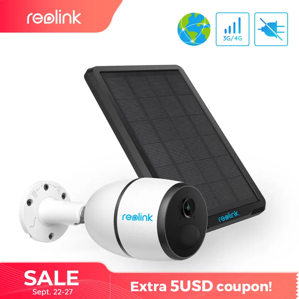 

Reolink 4G LTE camera GO 1080p starlight night vision work with SIM card weatherproof Rechargeable Battery Powered ip camera