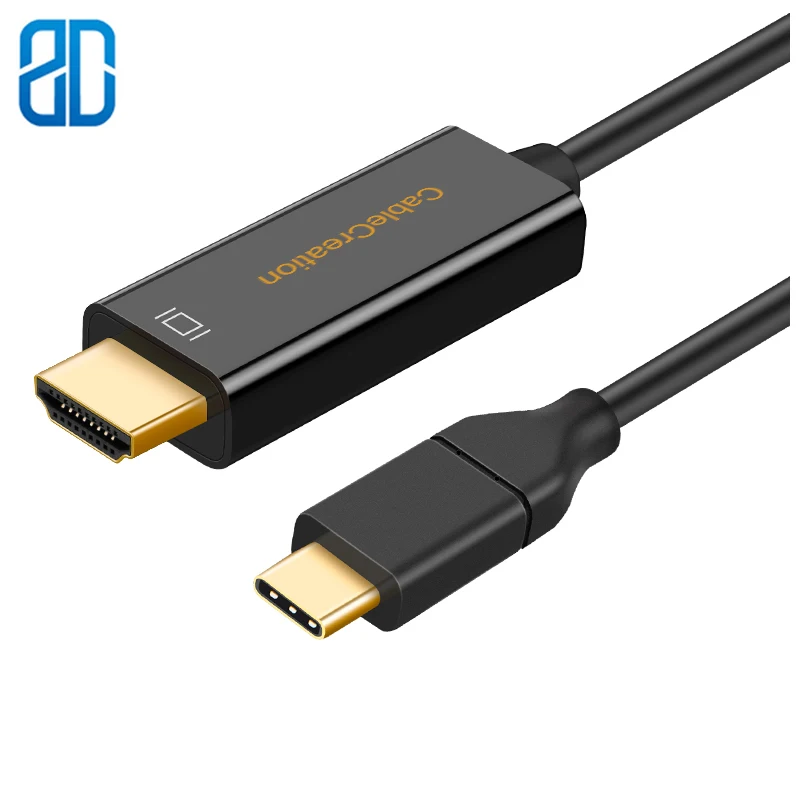 Кабель USB C-HDMI 4K @ 60 Гц Type C (совместимый с Thunderbolt 3)-HDMI IPad Pro/MacBook Air Surface Book 2 Samsung S9/S8 |