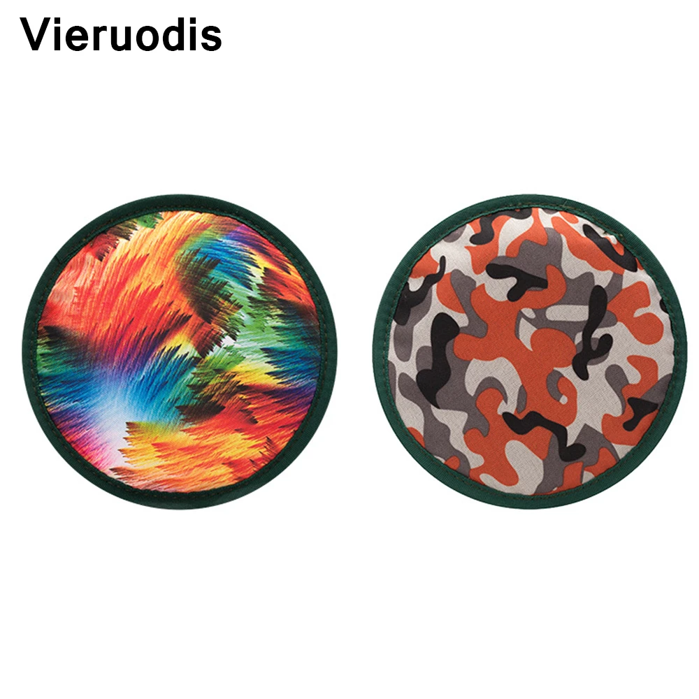 Vieruodis 7,9 дюймов для собак летающие диски для тренировок интерактивный для щенков Ткань Оксфорд летающий диск большая собака жевательные игрушки для бега на открытом воздухе