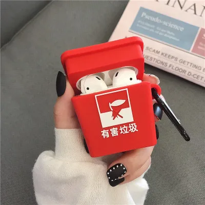 Милый мультфильм 3D авокадо брелок силиконовый чехол для Apple Airpods Мягкий противоударный чехол для New air pod 2 acessorios - Цвет: DVS-57