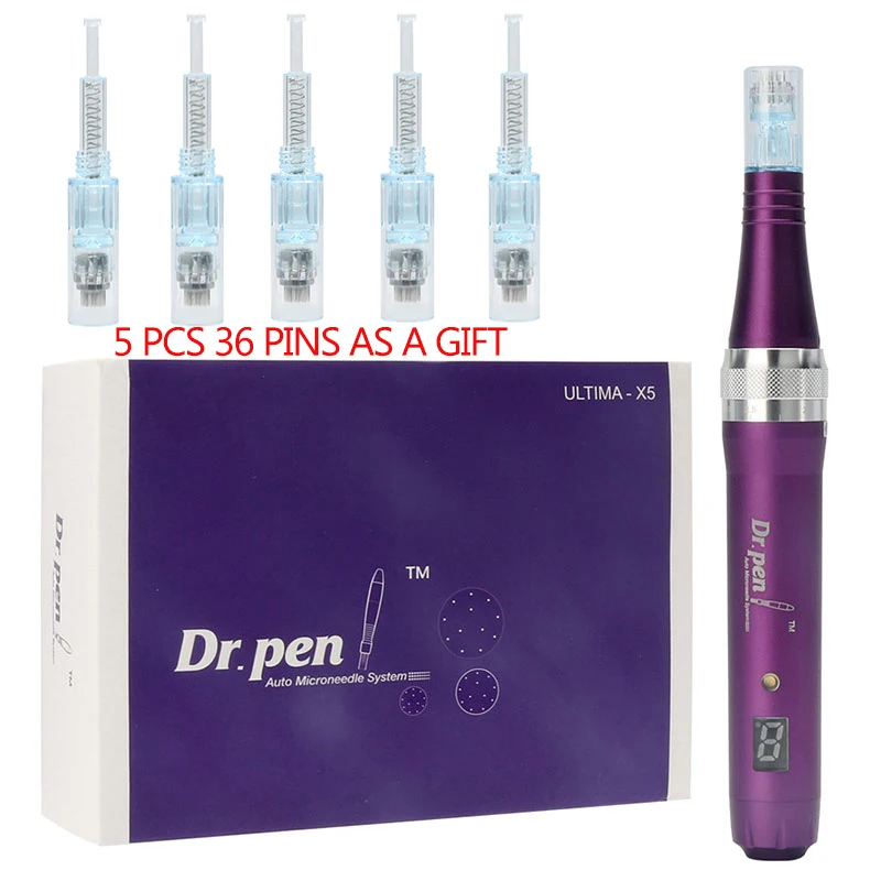 Dr.pen иглы картридж наконечники Электрический беспроводной X5W микро Дерма Роллинг