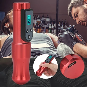 

Newest USB Tattoo Pen LCD Display 2 Hours Charge 8 Hours Lasting Work Professional Permanent Makeup Tattoo Machine