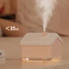 300ML USB Air Humidifier Desktop Purifier Snow House Diffuser Aromatherapy Mist Maker With Lamp Lights For Christmas Home Office 4