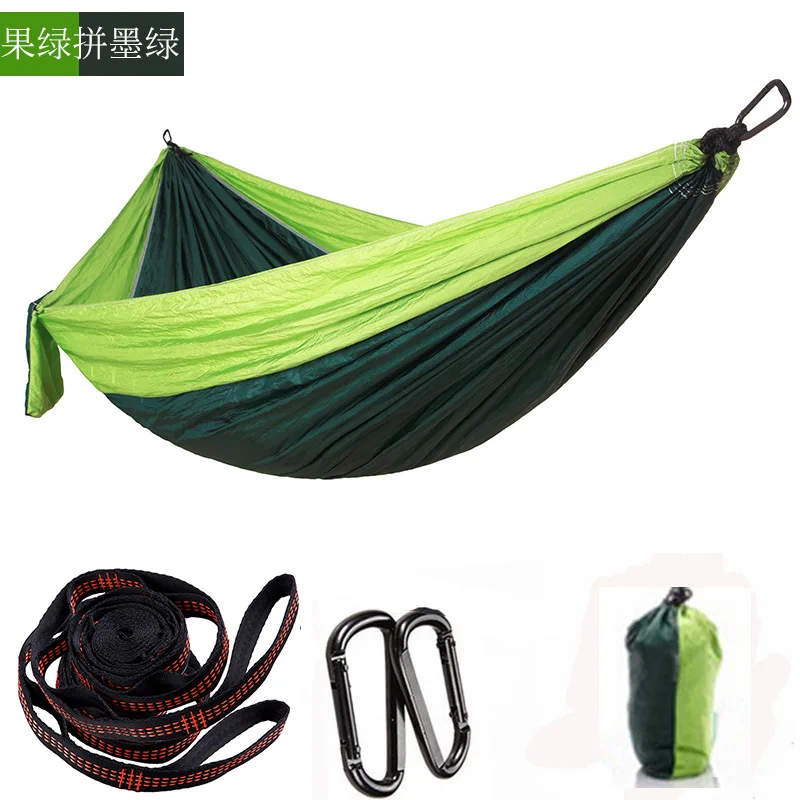 

Extra-large Lengthened 300X200 Outdoor Hammock Parachute Cloth Ultra-Light Quick-Dry Camping Swing Hanging Chair with Tree Belt