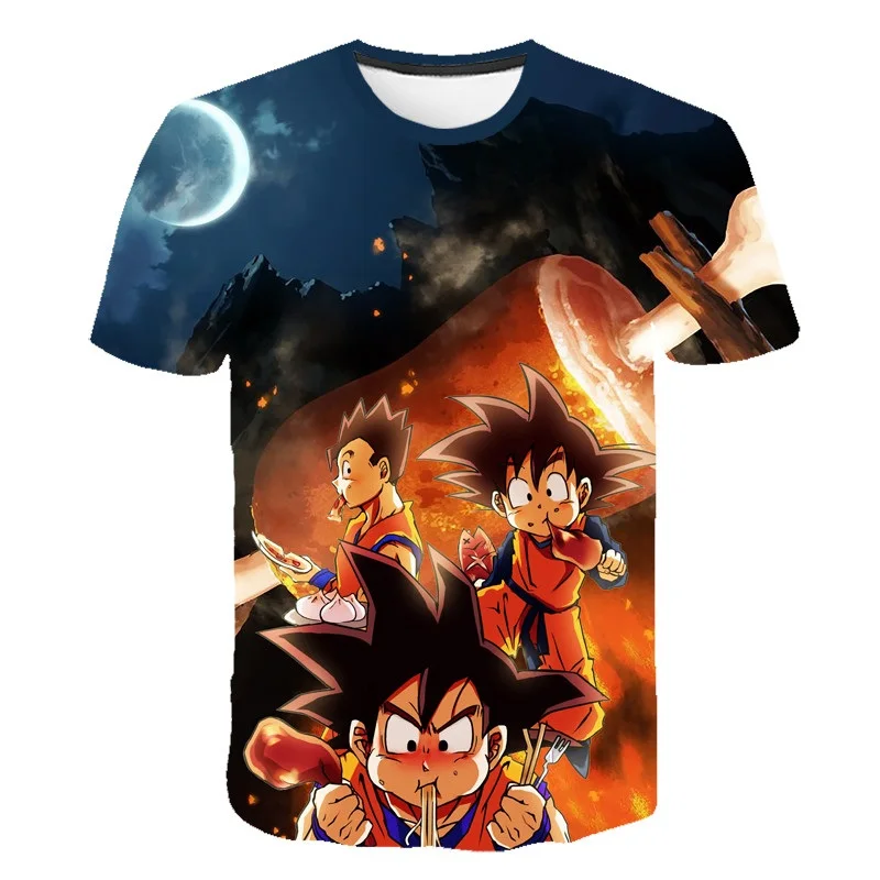 Новые летние футболки с драконом и шариком DBZ Super Saiyan Детские футболки в стиле Японский комикс с 3D принтом повседневные Забавные топы - Цвет: TS9620