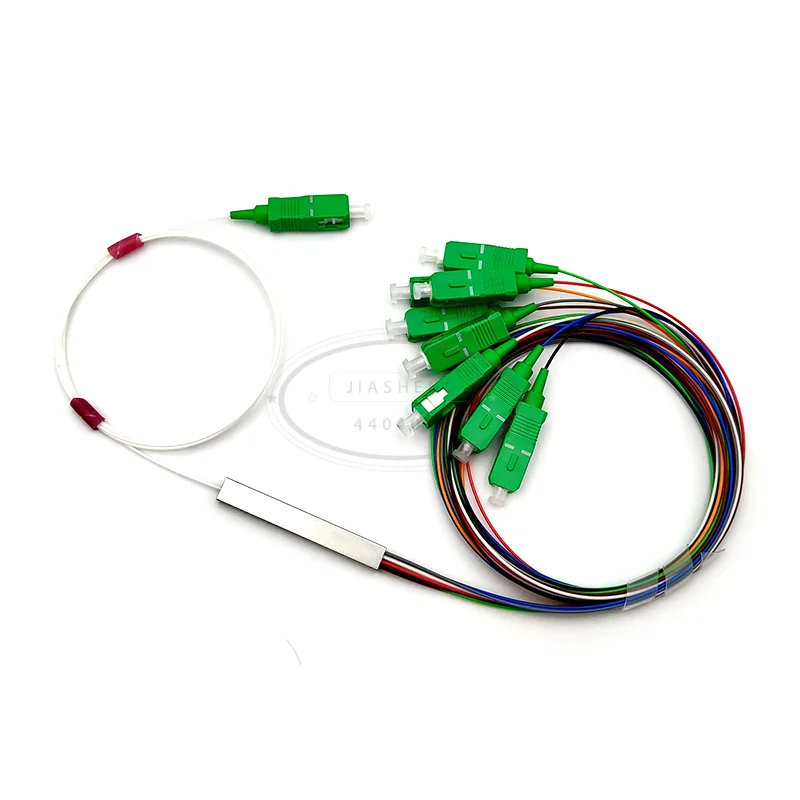 Оптовый 0 9 мм стальной трубчатый волоконно оптический разветвитель PLC 1x8 SC/APC Mini
