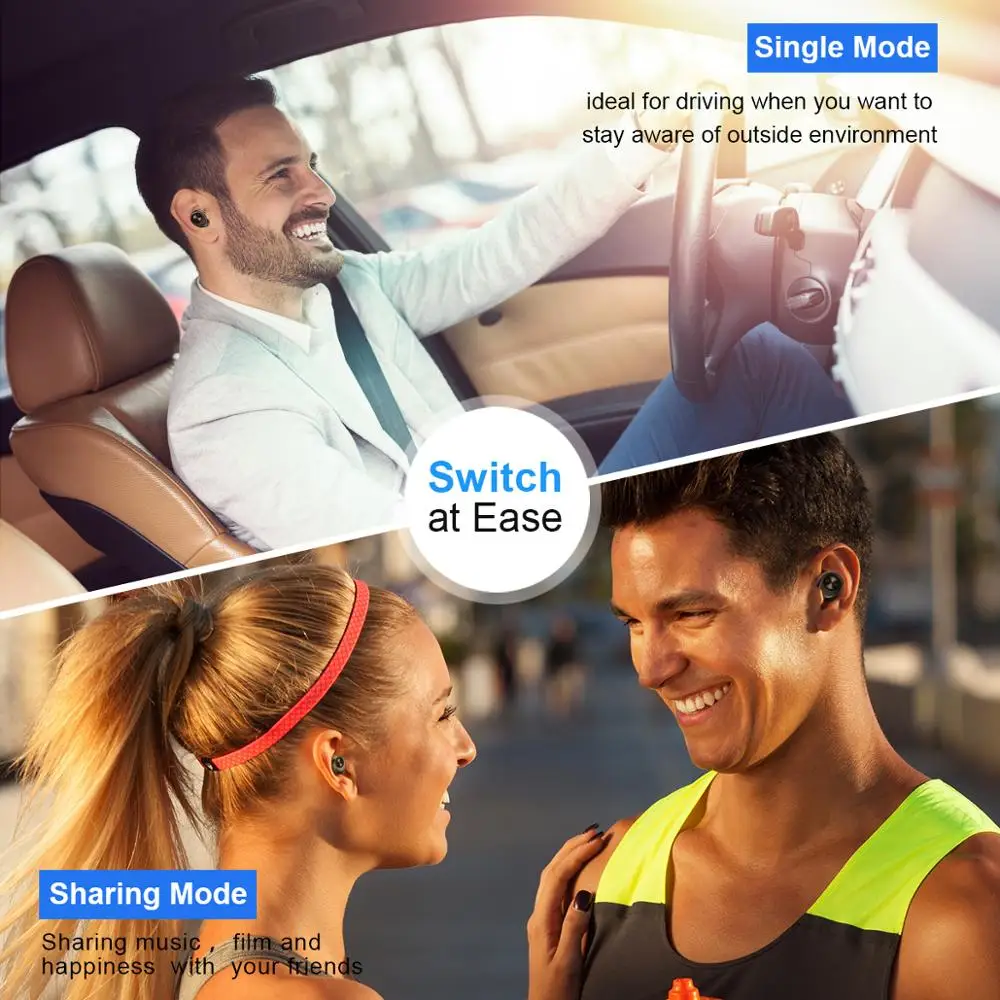 Anomoibuds Capsule wireless headphones bluetooth 5 0 3D Stereo Earbuds wireless bluetooth earphone Sport Game Headset in ear tw