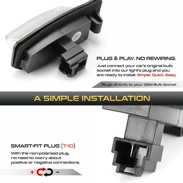 Mitsubishi LED License Plate Light