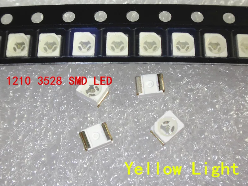 1000PCS 3528 White Red Green Blue Yellow Warm white Cool White Super Bright Light Diode 1210 SMD LED