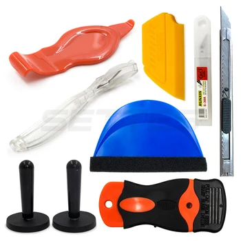 

Vinyl Car Wrap Tools Set Magnet Squeegee Scraper Carbon Fiber Film Sticker Art Knife Cutter Auto Accessories Window Tint