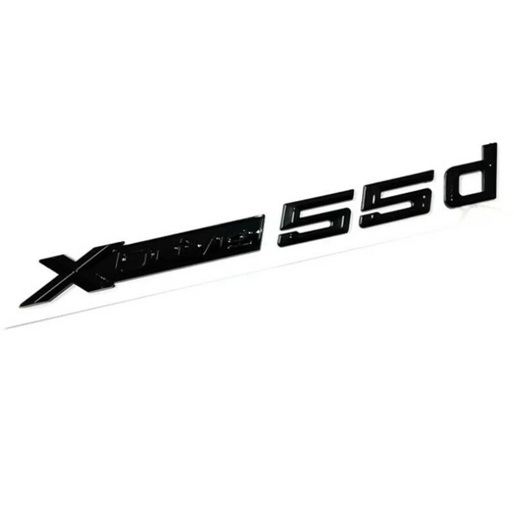 Новый стиль 3D XDrive 55d глянцевый черный задний багажник Автомобильная Эмблема