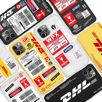 

DHL Express Silicone Case For xiaomi mi 10 pro note 10 a2 lite 9 se a3 9t on redmi note 8 8t 8a 7 6 5 7a k30 Label painted Coque