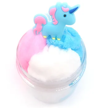 

New Unicorn Cloud Slime Fluffy Snow Mud Soft Light Plasticine Kit for Foam Putty Playdough Magic Slime Toys Supplies for Kids