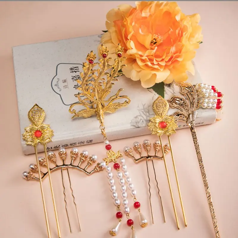 

Chinese Jewelry Set Ancient Hair Jewelry Clip Hanfu Hair Jewelry Set Hair Accessories for Women Chopstick Hair Pin Accessories