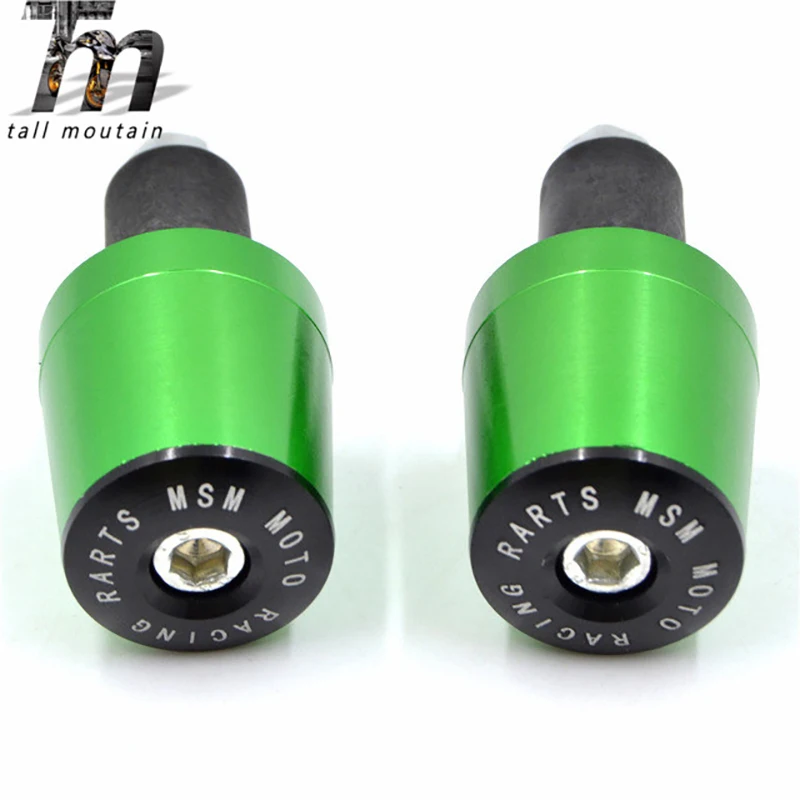 2pcs CNC Motorcycle Road MTB Bike Handlebar Cap Hand Grips Bar End Plug 7/8'' 22mm motor handlebar Counterweight grips ends |