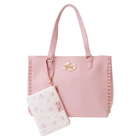 Pink 2 шт./лот, модные Наплечные сумки с принтом HELLO KITTY, сумка для мам, простая вместительная сумочка, роскошная сумка, HK-TT073 - Цвет: Pink