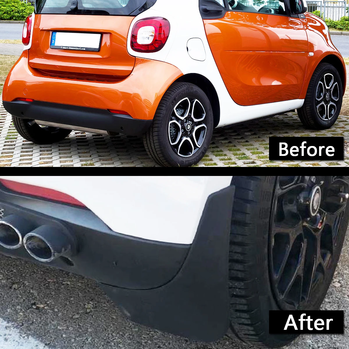 Набор литых брызговиков для 2016 2017 Benz Smart Fortwo W453 брызговики передних и задних брызг