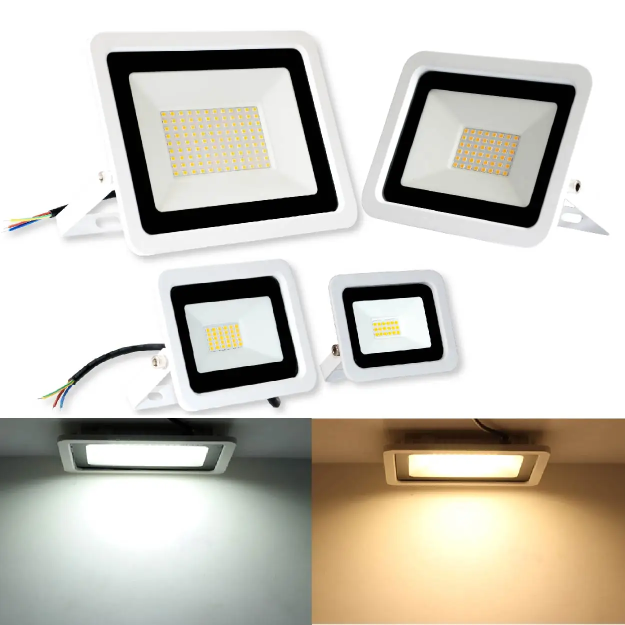 20W 30W 50W100W LED Floodlight AC220V Waterproof IP66 Outdoor Projector Flood Light LED Reflector Spotlight Street Lamp Lighting solar security light with motion sensor