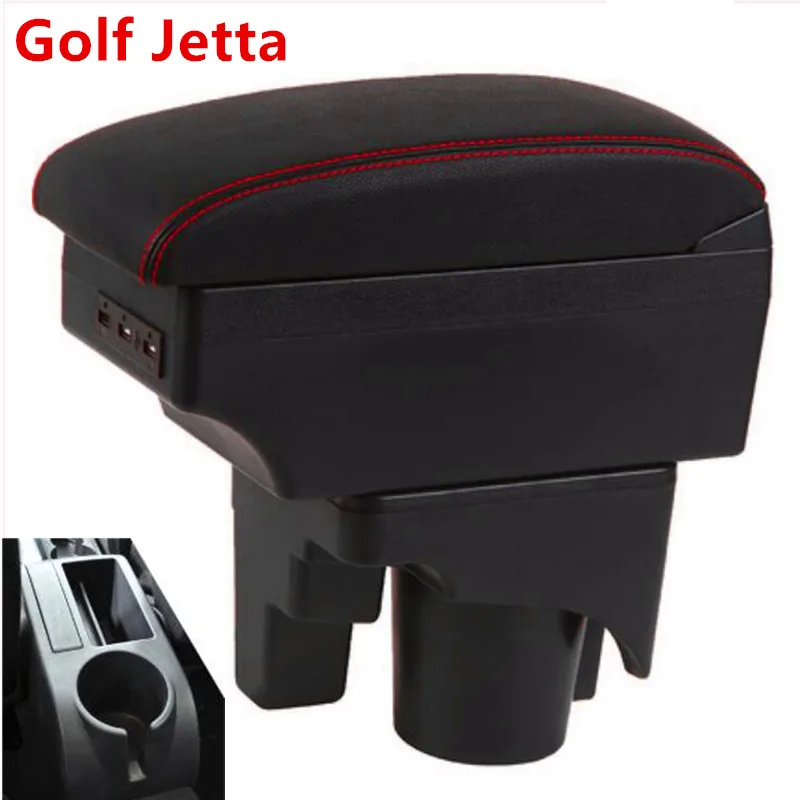 Для Volkswagen Golf Jetta Подлокотник 2003-2012 Golf Jetta Универсальный центральный автомобильный подлокотник для хранения коробка