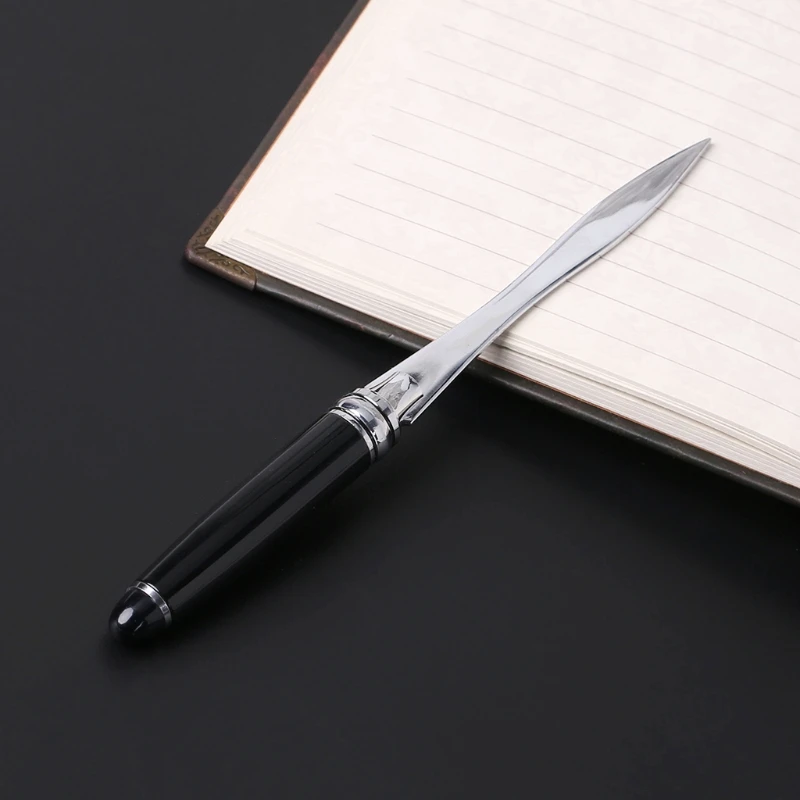 

Stainless Steel Letter Opener Metal Handle Envelopes Cutting Knife Divided File