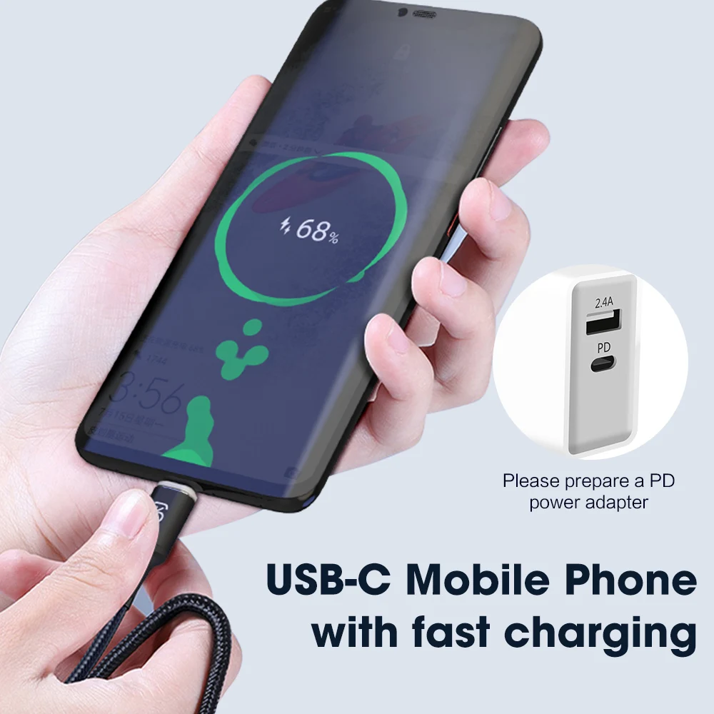 USB 3,1 type C к USB C кабель для MacBook Pro 100W PD Быстрая зарядка 4,0 3,0 Для samsung S10 Xiaomi Redmi K20 USBC зарядное устройство SIKAI