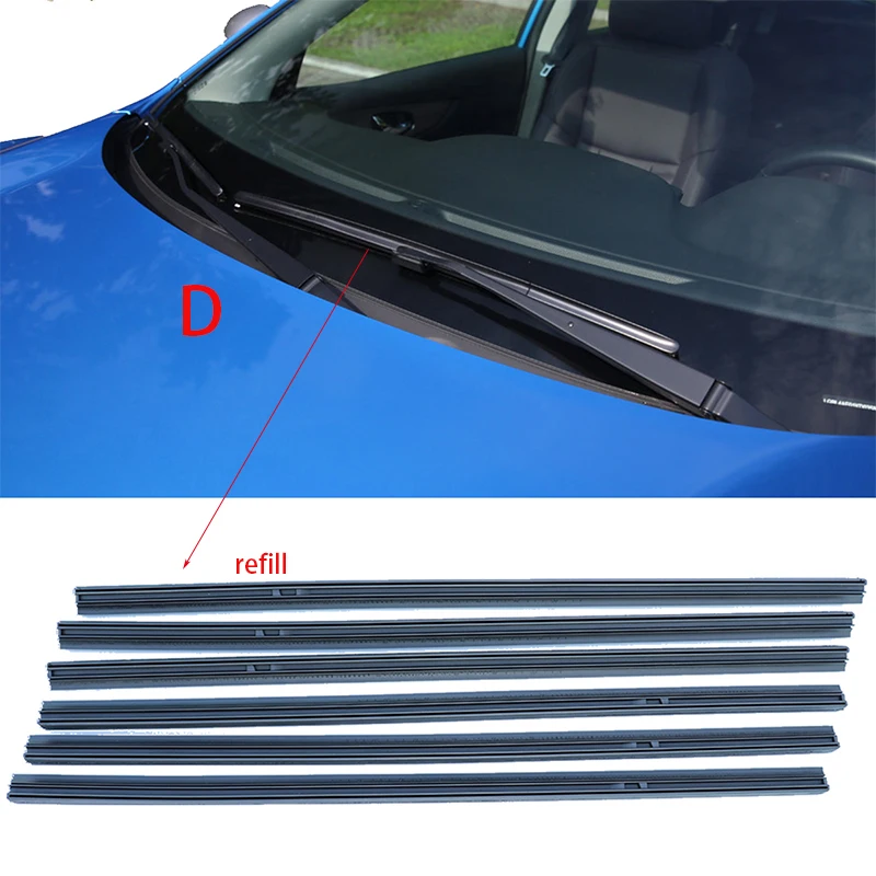 2x For Tesla Model Y 2020 2021 2022 Wiper Blades Brushes Car Accessories  Windshield Cleaning Universal Boneless Frameless Rubber - AliExpress