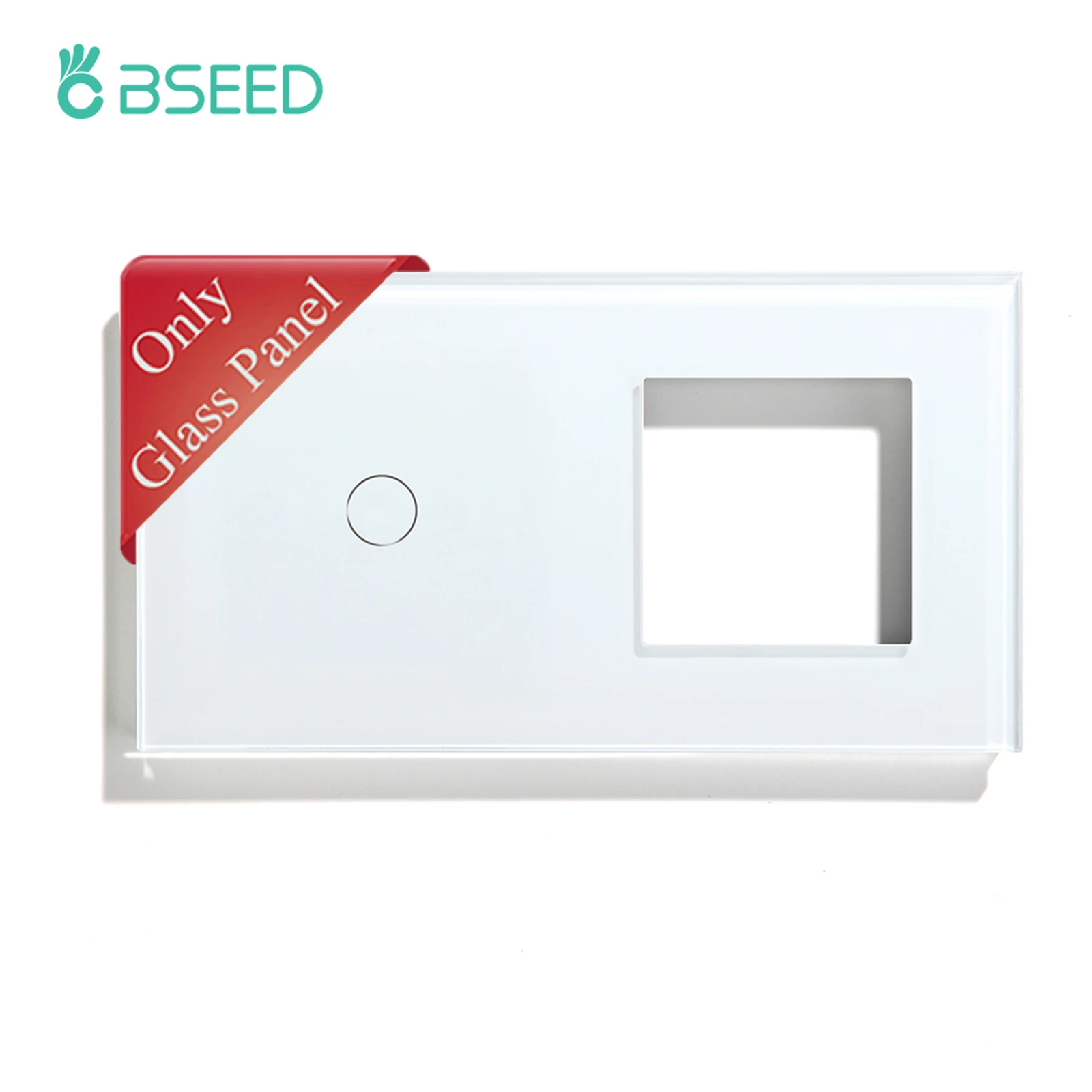 Crystal Glass Panel Frame 157mm Pearl White Black Gloden For Wall Switches Power