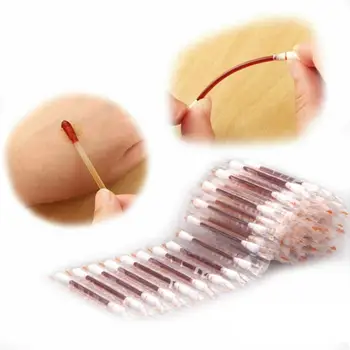 

Disposable Medical Iodine Cotton Stick Double Head Wood Nose Buds Swab Emergency Ears Tips wholesale Home Disinfection Clea E3Q4