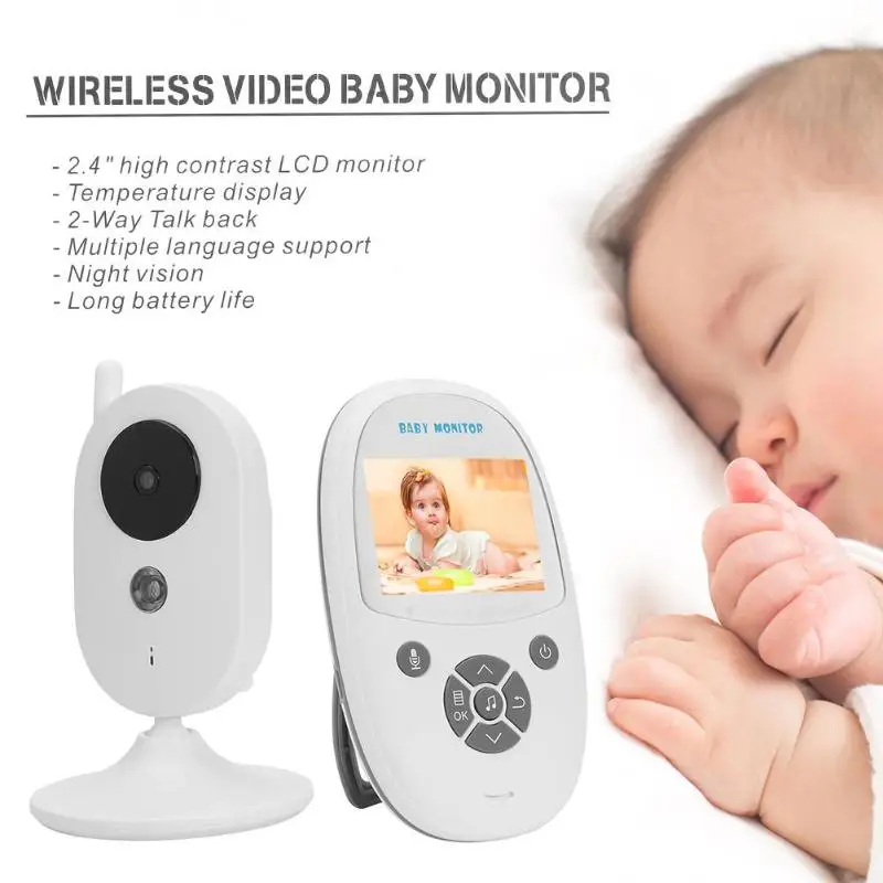 302 2.4 pollici Wireless Video Baby Monitor a Colori di Sicurezza di Visione Notturna Della Macchin