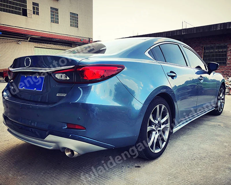 1 шт. для Mazda 6 M6 Atenza- Неокрашенный под задний бампер диффузор Накладка для губ задний сплиттер спойлер для автомобиля Стайлинг