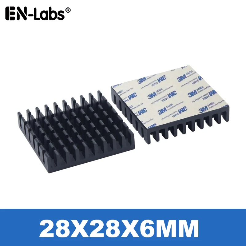 Теплоотводящий радиатор с клейкой лентой алюминиевый охлаждающий для пк чип