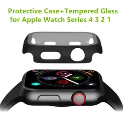 Часы Защитный чехол Крышка для наручных часов Apple Watch 38/42/40/44 мм закаленное защитная пленка на Стекло Экран протектор для наручных часов iWatch