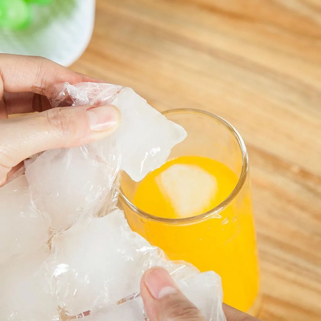 24 Сетки Пластиковый пакет для льда одноразовые прозрачные пакеты мороженого на