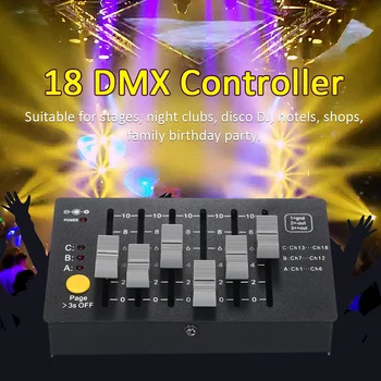 

0.5W Mini DMX-18 Stage Controller DMX 512 Console DJ Equipment Lighting Fixture For DJ Show Pub KTV Bar Party lights