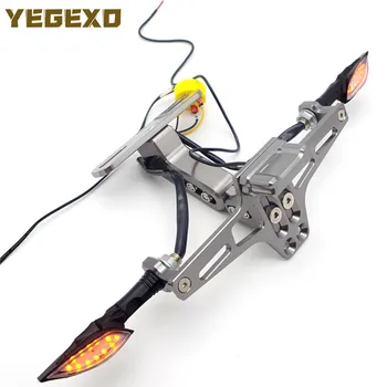 

License Plate Holder Motorcycle Accessories For YAMAHA r1 2015 aerox 50cc r3 2019 ttr 250 vino wr450f dragstar 650 fz8 pw 50
