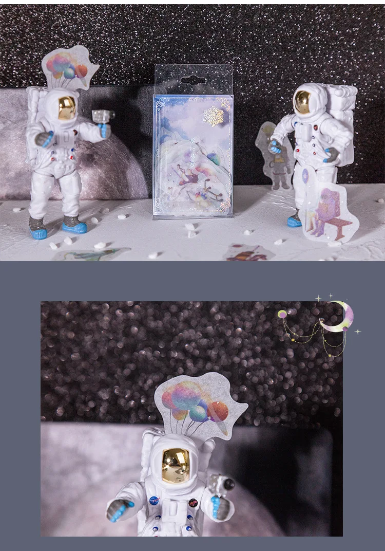 Optical Pickup National Trends-Style PVC Box Bronze Washi Tape Adhesive Paper INS Special Oil Cartoon Cute Adhesive Paper Hand A