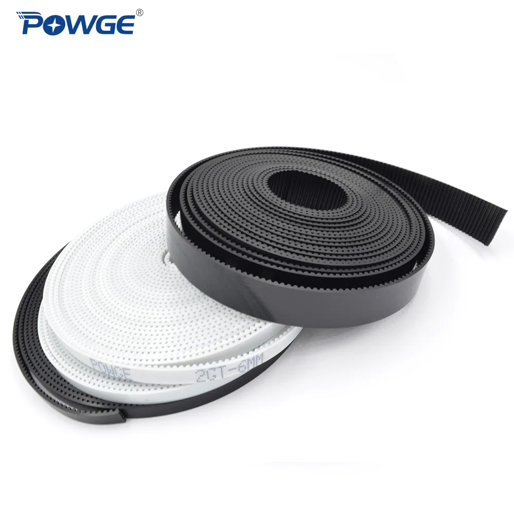 2GT Open synchronous belt 2GT-6 width 4/6/9/10/15mm polyurethane Steel PU GT2 Timing belt Small backlash 3D printer synchronous belt transmission drive belt rubber belt