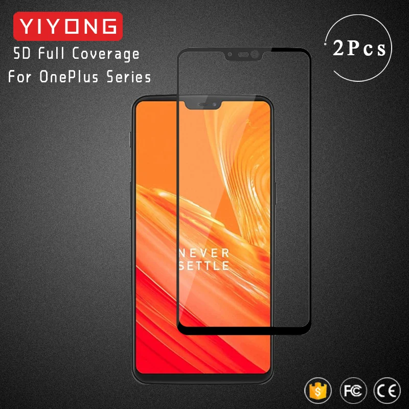 YIYONG 5D полное покрытие Oneplus 3 T 5T 6T закаленное стекло One plus 5 6 Защита экрана для Plus