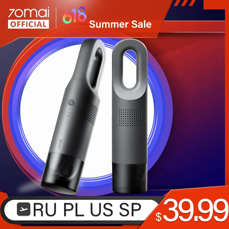 Odkurzacz bezprzewodowy 70mai Car Vacuum Cleaner z Polski za $31.99 / ~120zł