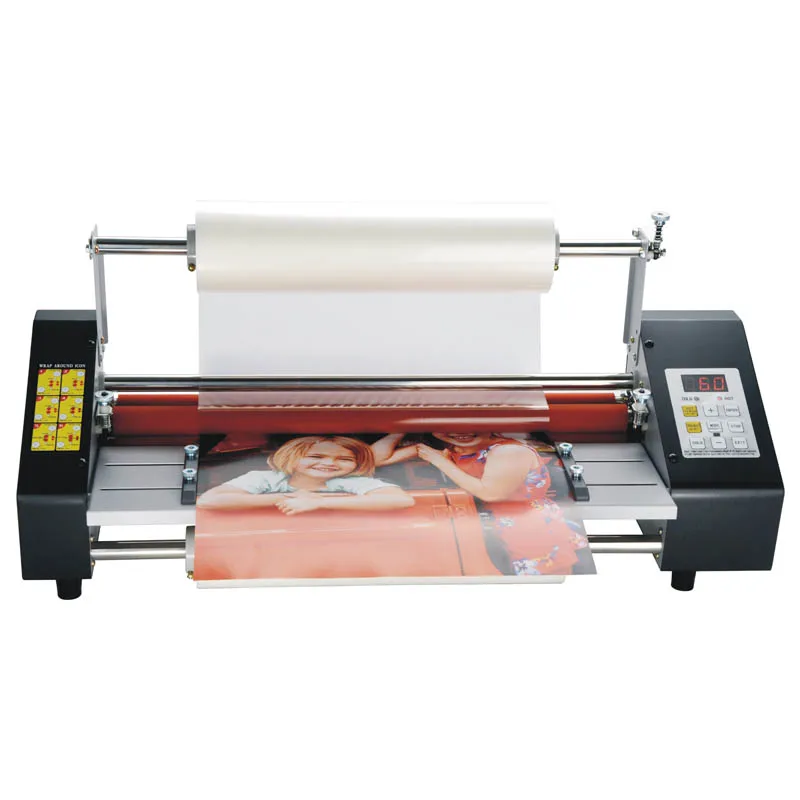 

i9460T A2+ Paper Laminating Machine Four Roller Cold Hot Laminator Rolling Machine film photo Laminating Machine English Version