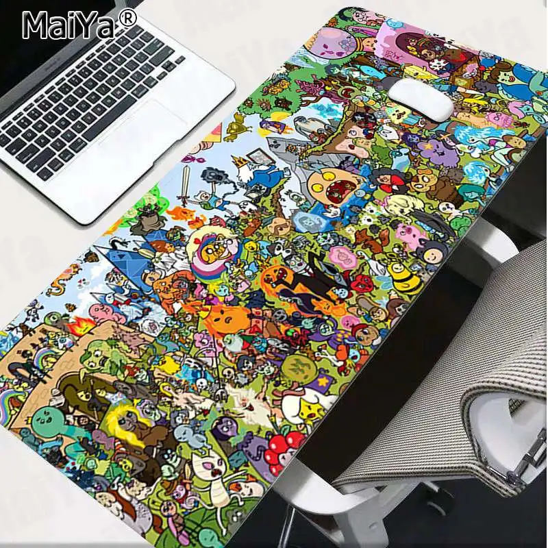 Lock Edge 30x80cm Maiya Лидер продаж время приключений DIY дизайн игровой с узором коврик для мыши большой коврик для мыши клавиатуры коврик - Цвет: Lock Edge 30x80cm
