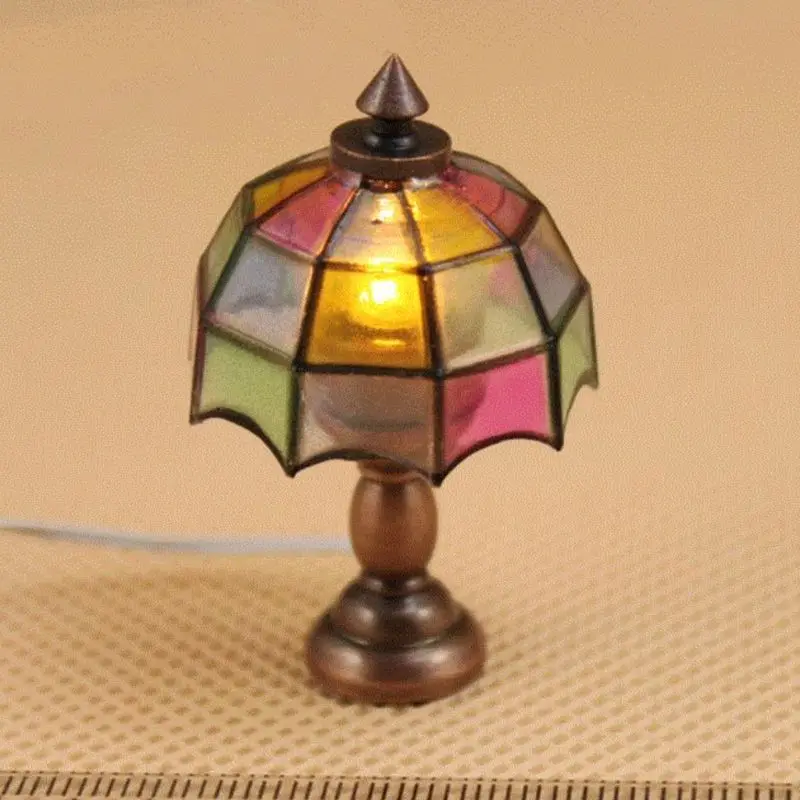 1/12 Мини DIY кукольный домик миниатюрная имитация светодиодная подсветка, пол-лампа для гостиной 03KD