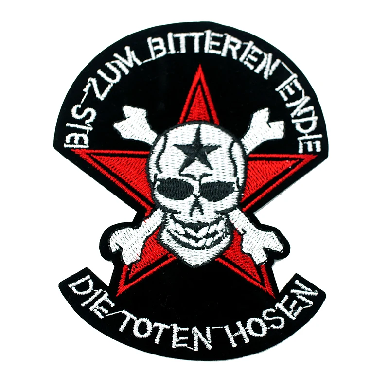 SKULL (Size:8.5x10.5cm) Patch Badges Embroidered Applique Sewing Clothes Stickers Garment Apparel Accessories | Дом и сад
