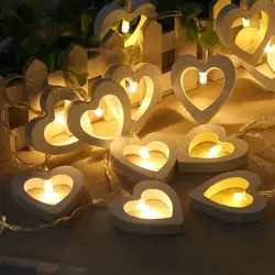 Светодиодный светильник в форме сердца в форме бутылки, свадебная сказочная подвесная гирлянда, вечерние светильники, наружный