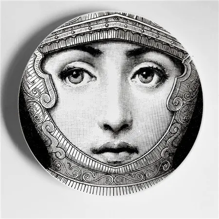 Violet Fornasetti фарфоровые декоративные настенные тарелки, аксессуары для украшения дома, украшения для кофейни, бара, ресторана, декора комнаты, подарок - Цвет: Violet